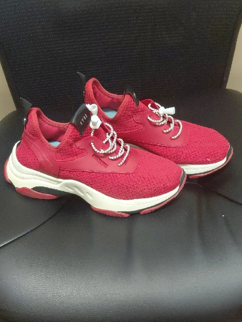 Women’s Red Knit Sneakers